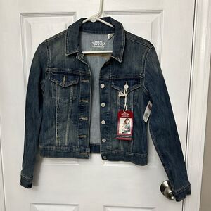 NWT Levi Strauss Signature Trucker Crop Jean Jacket Medium